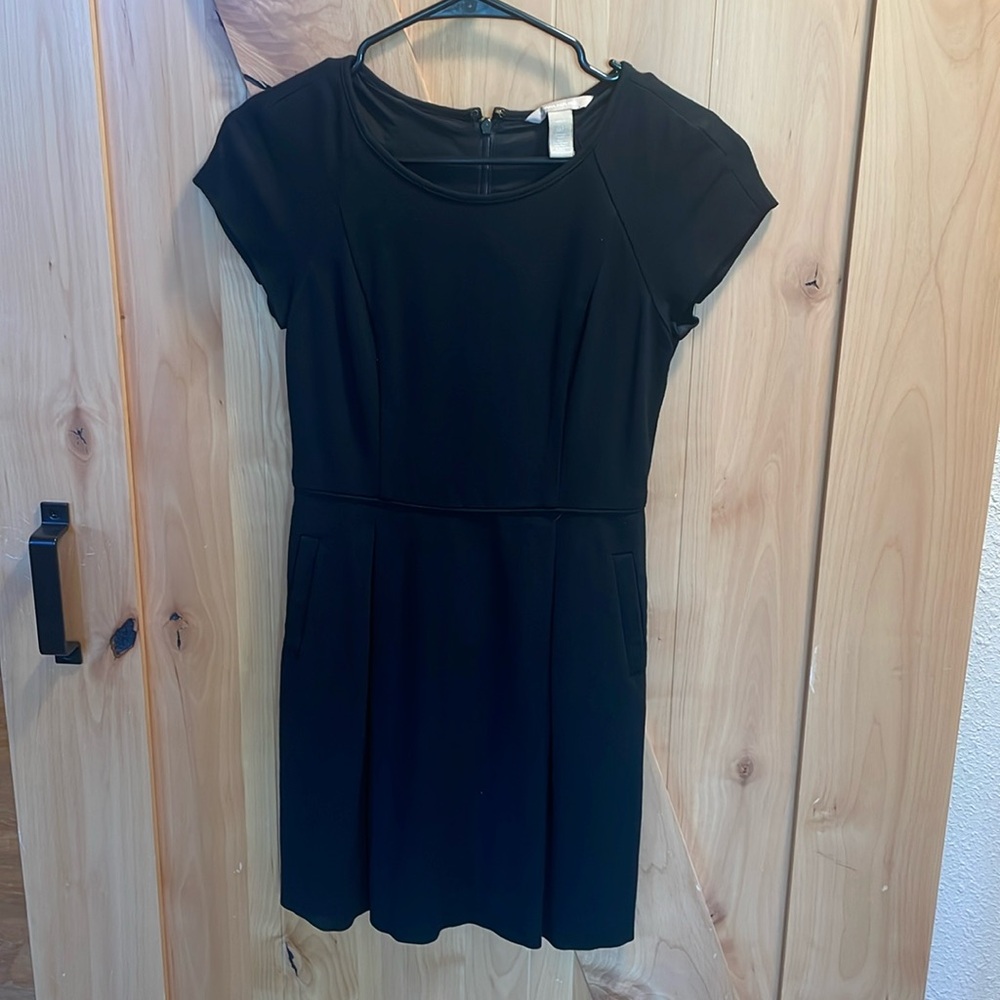 Banana Republic basic black dress with pockets